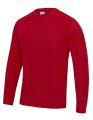 Heren Sportshirt Lange Mouw AWDis JC002 Fire Red